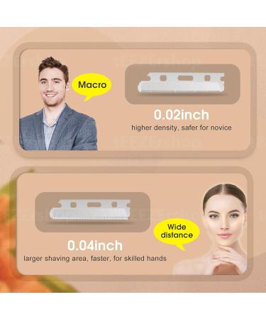 Asenum Eyebrow Razor - 20 Matt Black Blades | Metal Facial Hair Remover for Women | Zinc Alloy Eyebrow & Peach Fuzz Razor (42g) - Buy Online on GoSupps.com