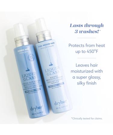 Drybar Liquid Glass Moisture-Rich Miracle Smoothing Sealant | Heat Protectant for Hair Lasts Through 3 Washes for Long-Lasting Frizz Resistance and High-Shine Finish Fine to Medium Hair 2 Fl Oz (Pack of 1) - Buy Online on GoSupps.com