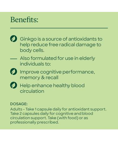 Thompson's One-A-Day Ginkgo 6000mg 60 Capsules - Buy Online on GoSupps.com