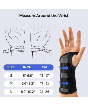 FREETOO Adjustable S-shaped Wrist Support Brace for Men and Women - Carpal Tunnel, Arthritis, RSI, Sprain & Fracture Relief - Rose Red (Large, Right Hand) - Buy Online on GoSupps.com