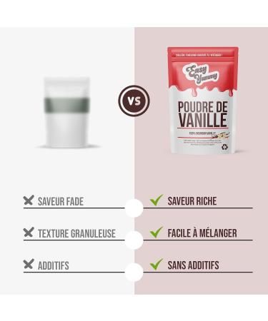 Easy Yummy Vanilla Powder (25g) 100% Bourbon Vanilla Vanilla Powder for Baking Vegan Vanilla Powder - Buy Online on GoSupps.com