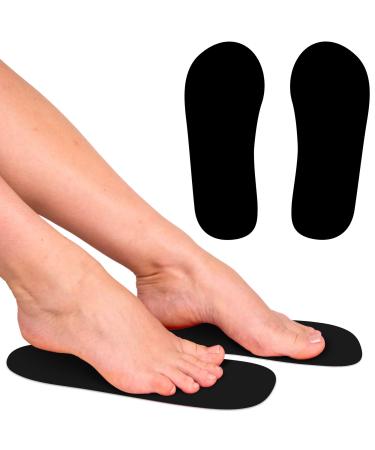 CHNELSS 30Pairs Professional Spray Tan Feet Pads - Disposable Foam Feet Protectors for Tanning Salon Hygienic & Comfortable Feet for Spray Tanning - Spray Tan Foot Covers for Tanning Tent(Black) Black 30Pairs