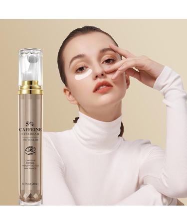 Firming Eye Cream Eye Contour Balm Roller Massage Moisturizer with 5 Percent Caffeiine Lightweight Skin Care Stick with Metal Ball Tip Anti-Puff Solution for Morning Night 20 ml - Buy Online on GoSupps.com