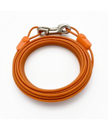 IntelliLeash Tension Cable for Dogs up to 10/35/90/125/113.4 kg Lengths from 12-100 feet (56.7 kg/9.1 m) 125 lbs / 30 ft