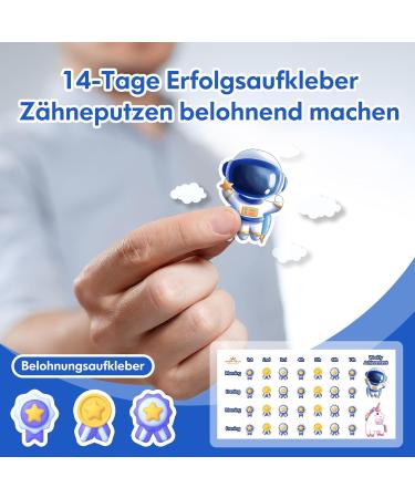 Buy Astronaut Blue Electric Toothbrush for Kids 3+ | 90% Rounded Bristles Timer & 3 Modes | 31 000 VPM Sound Toothbrush - Buy Online on GoSupps.com
