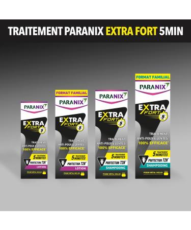 Paranix Extra Strong Lice & Nits Lotion - 200ml Family Size 100% Effective 2-in-1 Treatment & Protection with Metal Comb - Buy Online on GoSupps.com