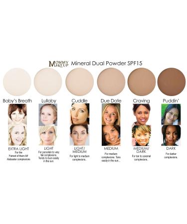 Mommy Makeup Mineral Dual Powder SPF15 4-in-1 Pressed Mineral Foundation 0.45 oz - Oil-free, Talc-free, Fragrance-free, Paraben-free - Buy Online on GoSupps.com