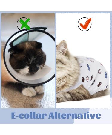 TIESOME Cat Surgical Recovery Suit Breathable Kitten After Surgery Wear Pet Shirt for Abdominal Wounds Home Outdoor Pets Clothing Football (Medium) - Buy Online on GoSupps.com