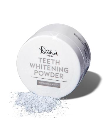 Polished London Teeth Whitening Powder Dentist Formulated & Enamel- Safe Tooth Stain Removing Powder | Peroxide Free & Non-Sensitive Formula | Up to 6 Month Supply | Fresh Mint Flavour.