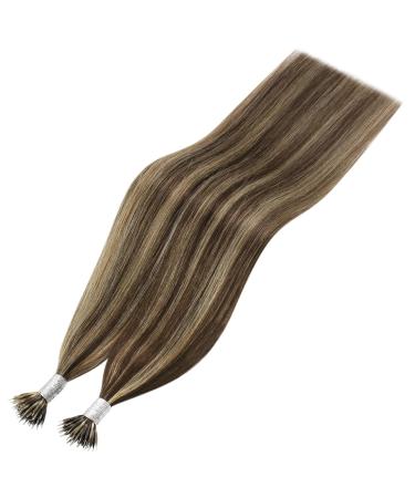 Youngsee Nano Ring Hair Extensions - Real Brown & Blonde 35cm - 50g Cold Fusion Nano Beads - Buy Online on GoSupps.com