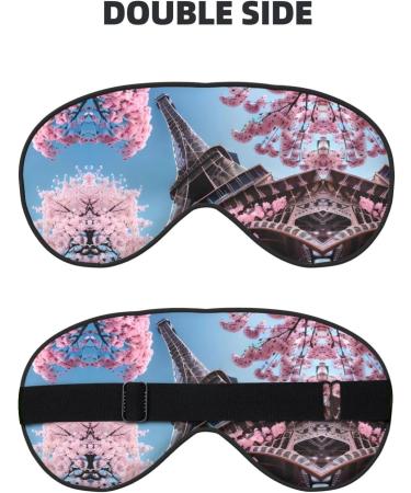Oil Painting Paris Eiffel Tower Print Unisex Sleeping Eye Mask Soft Comfortable Light-Blocking Eye Mask - Buy Online on GoSupps.com