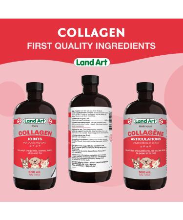 Pet Collagen Supplement Joint Care Formula with Grass Fed Beef Hydrolyzed Collagen Natural Beef Flavor - 500ml GMO Free Gluten Free Sugar Free - Made in Canada - Buy Online on GoSupps.com