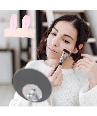 Headband for Washing Face and Makeup Cute Bunny Ear Hairband Elastic Headband for Shower Sports Spa Skincare Beauty Head Wraps Hair Accessories for Women Girls Pink - Buy Online on GoSupps.com