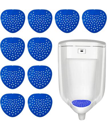 WOBBLO Urinal Deodorant Screen | Air Freshener Natural Urinal Mat Multifunctional Safe for Bathrooms Bathrooms Homes Hotels Blue (10 Pieces) - Buy Online on GoSupps.com