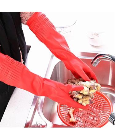 Cleaning Gloves Kitchen Gloves Dishwashing Long Sleeved Waterproof Latex Tool Gloves Dishwashing Gloves A-s - Buy Online on GoSupps.com