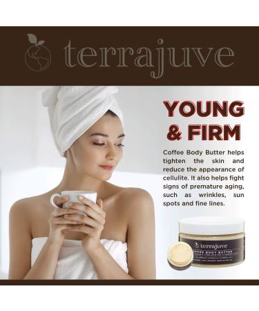 Freida and Joe Terrajuve Coffee Body Butter: Raw Organic Skin-Reviving Formula for Deep Hydration Achieve Luscious Legs Reduces Wrinkles Made in USA (4 Oz) Valentines Gift - Buy Online on GoSupps.com