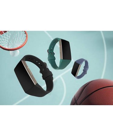 3 packOsber Slim Bands Compatible for Fitbit Charge 4/Charge 3/Charge 3 SE  Soft Silicone Replacement Wristbands for Women Men  Small (Black/Pinegreen/Bluegray) Small(5.5"-7.1"wrist) Black/Pinegreen/Bluegray - Buy Online on GoSupps.com
