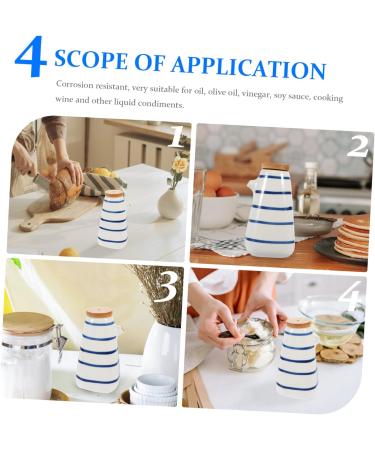 Zerodeko Terrarium Oil Dispenser 6pcs Kitchen Sauce Bottle Liquid White Soy Sauce Vinegar Olive Oil Dispenser Salad Dressing Container 13X7.5X4.3CMx6pcs Whitex6pcs - Buy Online on GoSupps.com