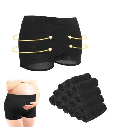 CARER BEAUTY Postpartum Panties for Women 15pcs Women's Maternity Knickers Disposable High Waist Underwear Pregnancy Seamless Soft Breathable Stretchy for Recovery from C-section L Black - Buy Online on GoSupps.com