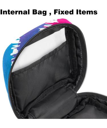 MUOOUM White Skeletons & Bones Women's Menstrual Pad Bag - Portable Storage for Teen Girls | Zipper Pocket 4.7x6.6 - Buy Online on GoSupps.com