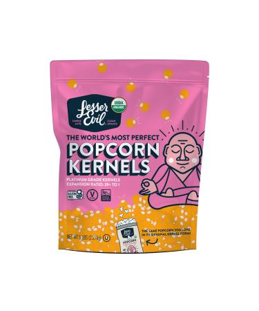 Lesserevil Organic Popcorn Kernels, Non-GMO Verified, Gluten Free, Vegan, 5 Lb Bag - Buy Online on GoSupps.com