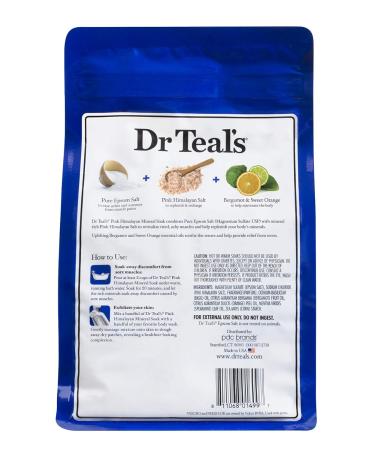 Dr Teal's Pink Himalayan Mineral Soak 12lbs - 4 Count Epsom Salt Soaking Solution - Buy Online on GoSupps.com