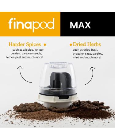 FinaMill FinaPod MAX: Interchangeable Spice Pod for Grinding Allspice, Basil, and More with 30% Greater Capacity - Buy Online on GoSupps.com
