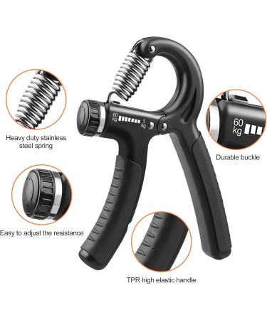 Newaner Hand Grip 5-60 kg Adjustable Handle for Strength Training Forearm Hand Wrist Strength Trainer Finger Stretcher  - Buy Online on GoSupps.com