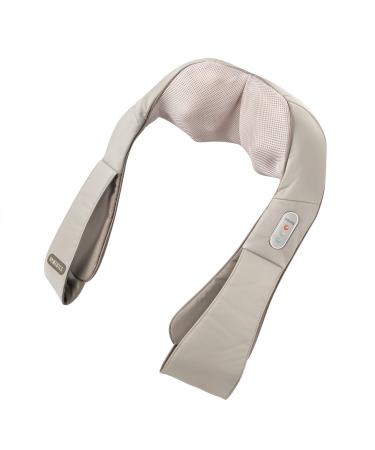 House of Marley Homedics Shiatsu back neck and shoulder massagers with warmth versatile powerful and portable electric muscle reduction massager for at home and in the beige office
