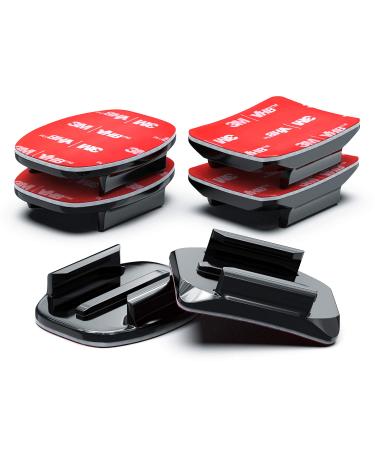 Sametop glue bracket adhesive pads 3m helmet fastening curved compatible with GoPro hero 12 11 10 9 8 7 6 5 session dji Osmo action cameras - 6 packs - Buy Online on GoSupps.com