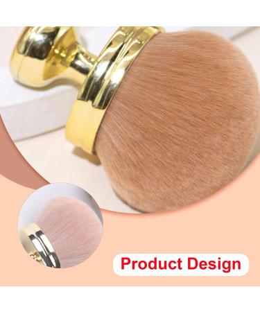 Buaak Tanning Brush Sunscreen Brush Makeup Tools Face Applicator Powder Brush Mushroom Makeup Brush For Legs Face Body And Back (Gold) - Buy Online on GoSupps.com