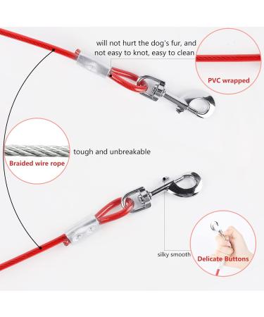 EfuturTime Large Dog Tie-Out with 3m Leash & Ground Anchor | Ideal for Outdoor Camping & Farms | Perfect for Small to Large Dogs - Buy Online on GoSupps.com