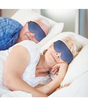 Buy Adjustable Blackout Eye Mask for Side Sleepers - Perfect Travel Sleep Aid & Meditation Blindfold - Cozy Sleep Mask in Blue - Buy Online on GoSupps.com