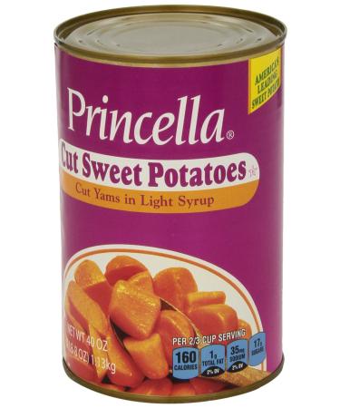Princella Cut Yams 40 oz - Premium Quality Sweet Potatoes for Delicious Recipes - Buy Online on GoSupps.com