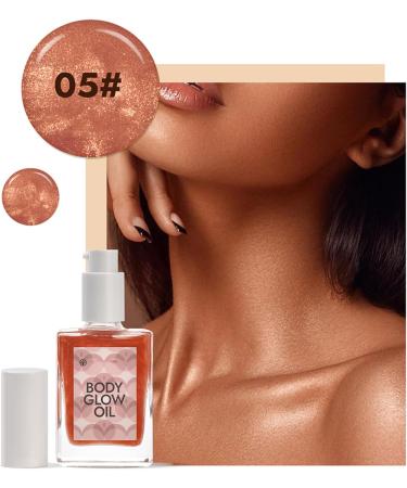 CHAKAE Shimmer Body Oil for Skin Highlighter Illuminating Liquid Makeup 30ml for Women Girls - Buy Online on GoSupps.com