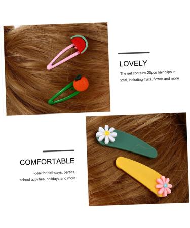 FRCOLOR 1 Set Fruit Flower Hair Clip Cute Girl Hair Clip Cartoon Barrettes Lovely Hair Pin Baby Girl Hair Accessories Baby Hair Decoration Button Headgear Child Alloy - Buy Online on GoSupps.com