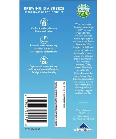 Celestial Seasonings Cold Brew Iced Tea Unsweetened Contains Caffeine 18 Count (Pack of 6) - Buy Online on GoSupps.com