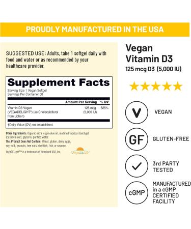 NatureWise 1 Super Vitamin B-Complex + Vitamin C - Non-GMO - 60 Softgels 60-Day Supply + 1 Vegan Vitamin D3 5000iu + Organic Olive Oil - 60 Mini Softgels 60-Day Supply  - Buy Online on GoSupps.com