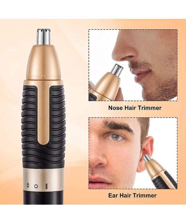 Nose & Ear Hair Trimmer - Portable Waterproof Electric Trimmers with Large-Capacity Bins for Home & Travel - Buy Online on GoSupps.com