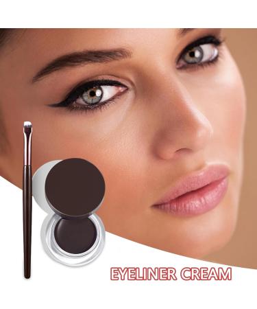 Gel Eyeliner - Creamy Long Wear Eye Liner Eye Liners For Dry Sensitive Oily And Combination Skin Eye Makeup Brushes Included Pochy Natural Black - Buy Online on GoSupps.com