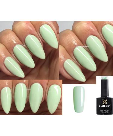 Bluesky Gel Nail Polish Green MINT GREEN MATCHA MINT BP23 Nail UV LED Soak Off 10ml SPRING SUMMER COLOR - Buy Online on GoSupps.com