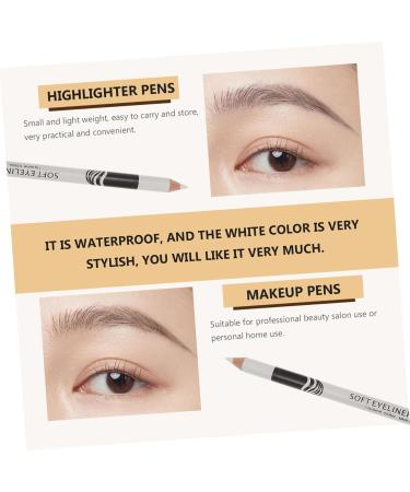 Healvian 120 Pcs Lying Silkworm Eyeliner Liner Gel Pencil Makeup Eyeliner Pencils Eyeliner Pens White Powder - Buy Online on GoSupps.com