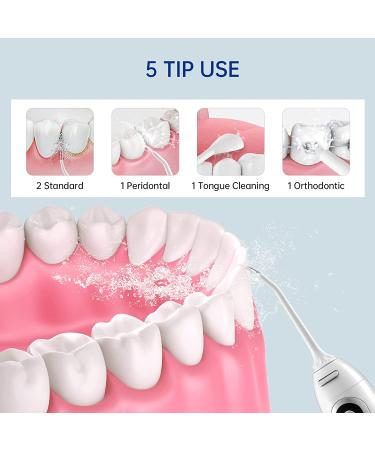 ByDiffer Cordless Water Flosser - 5 Modes, Portable Dental Cleaner, IPX7 Waterproof, 300ML for Travel - Buy Online on GoSupps.com