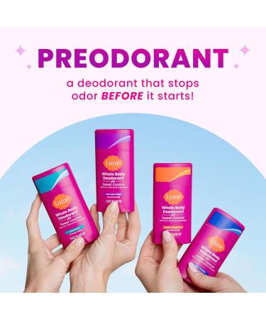 Lume Deodorant Plus Sweat Control - Smooth Solid Stick - Maximum Strength Antiperspirant - 72 Hour Odor And Sweat Control - Baking Soda Free Skin Loving - 2.6 ounce (Clean Tangerine) Pack of 2 - Buy Online on GoSupps.com