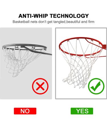 LAO XUE Heavy Duty Basketball Net - All Weather Anti Whip Outdoor Replacement Net for Standard 12 Loops Basketball Hoop - Buy Online on GoSupps.com