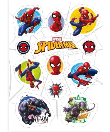 Dekozauber24 Spiderman Cake Toppers Set - 2 Edible 20cm & 12 Muffin Decorations for Kids Birthdays - Buy Online on GoSupps.com