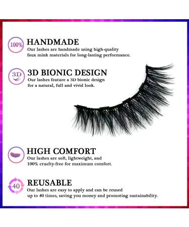 AkesuLash Magnetic Eyelashes - 10 Pairs 3D Medium Lashes with Eyeliner Kit - Natural Look, Long Lasting & Reusable - Easy Application - Buy Online on GoSupps.com
