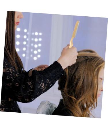 Buy Minkissy Thinning Hair Razor Set | Rustproof Steel Hair Styling Tool | 18x2cm Golden Manual Cutter for Salons - International Shipping Available - Buy Online on GoSupps.com