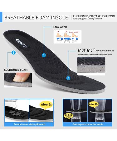 STQ Women's Air Cushion Running Shoes - Breathable Sneakers, Size 7, Black - Buy Online on GoSupps.com