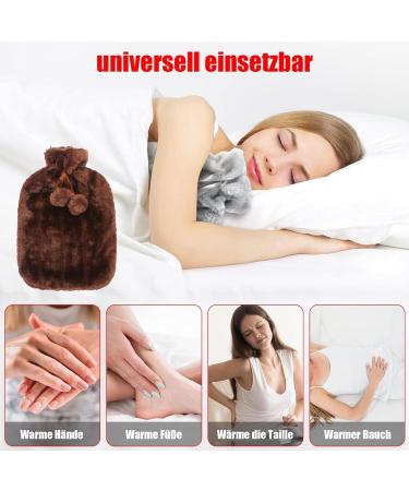 Safe & Durable Hot Water Bottle with Soft Cover | Ideal for Adults & Children | Perfect for Family Use - International Shipping Available - Buy Online on GoSupps.com